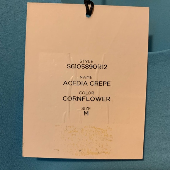 Diane von Furstenberg Acedia Crepe top, Cornflower blue, M, NWT - Picture 3 of 7